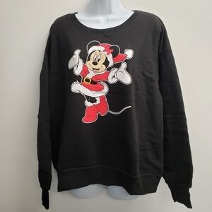 Disney Minnie Mouse Christmas Holiday Sweatshirt Size XL